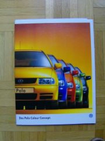 VW Polo Colour Concept 6N Prospektmappe 10/1998 NEU
