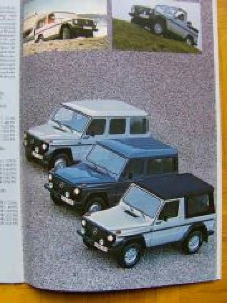 Mercedes Benz PKW W201 W124 W126 R107+G Prospekt 10/1985