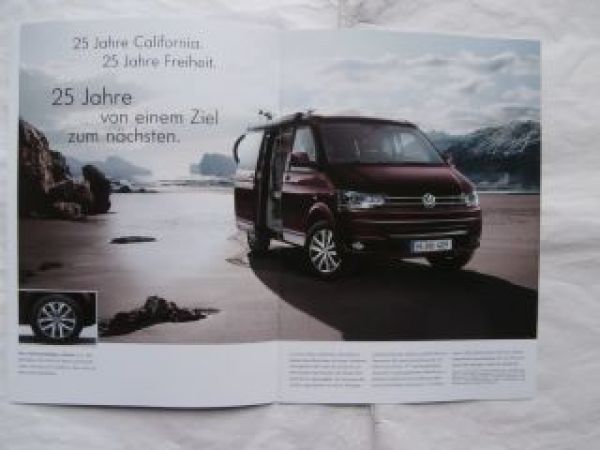 VW T5 California Generation August 2013 Prospekt NEU