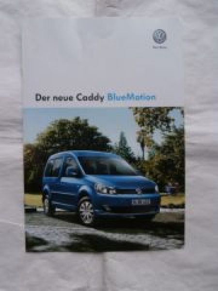 VW Caddy BlueMoton Prospekt Juli 2013 NEU
