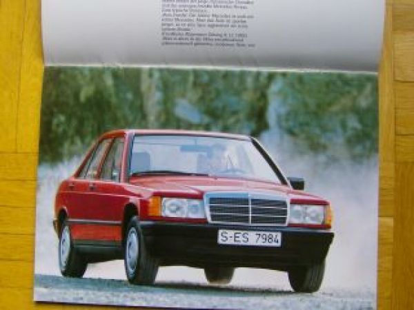 Mercedes Benz W201 190/190E Pressezitate 1/1983 Prospekt