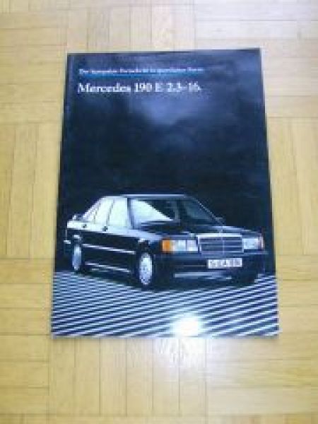 Mercedes Benz W201 190E 2.3-16  August 1984 Prospekt