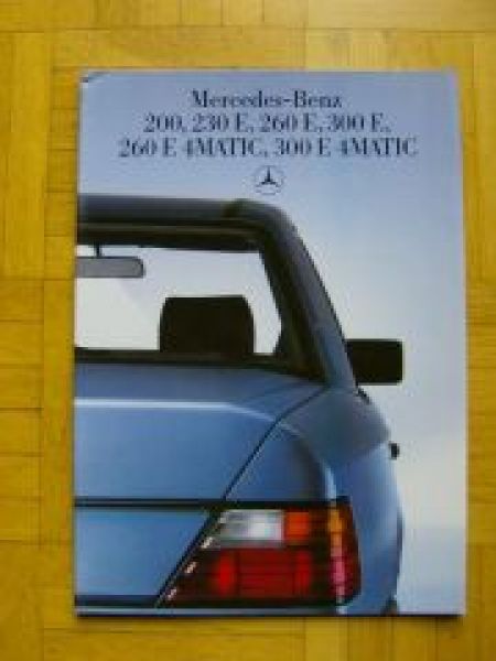 Mercedes Benz W124 200,230E, 260E, 300E 260E 4matic+300E 6/86 Pr