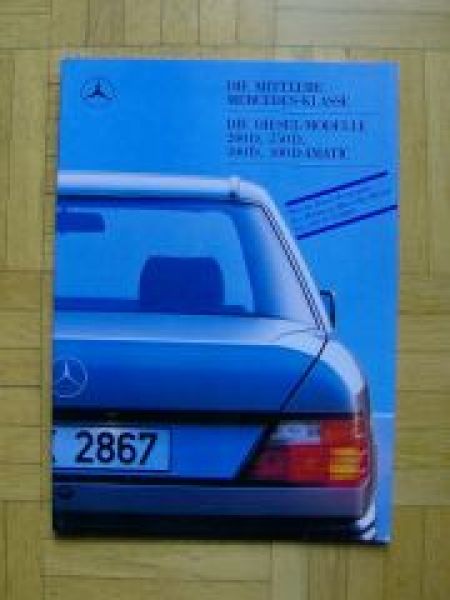 Mercedes Benz W124 200d, 250D, 300D +4Matic 8/1987