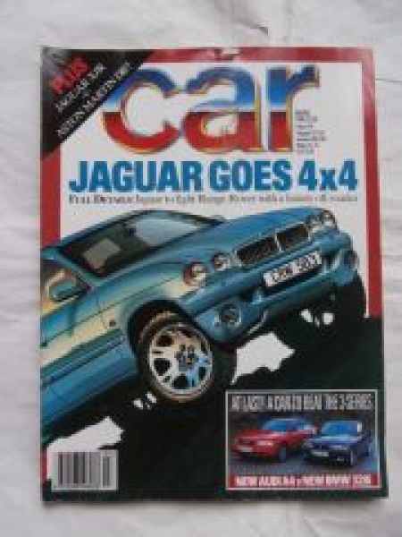 car magazine 3/1995 BMW 328i E36 vs. A4,911 turbo, Carisma,E-cla