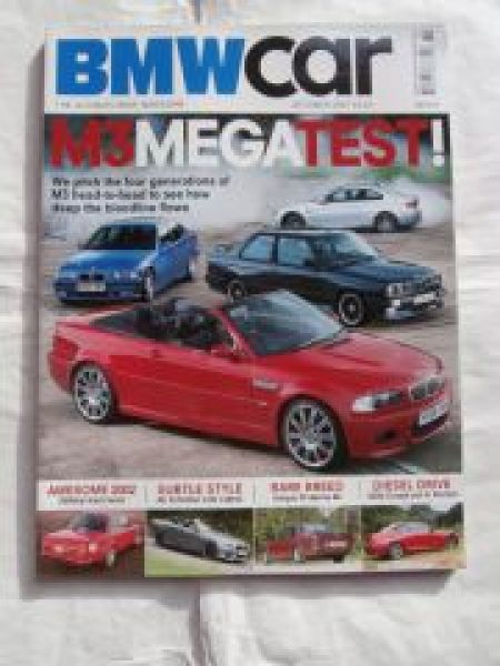 BMW car 10/2007 M3 Megatest M3 E30 vs. M3 E36 Limousine vs. M3 E