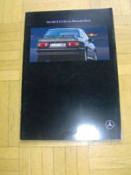 Mercedes Benz W201 190E 2.5-16 Prospekt August 1991 Rarität