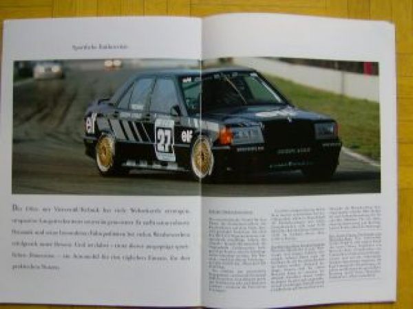 Mercedes Benz W201 190E 2.5-16 Prospekt August 1991 Rarität