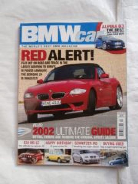 BMW car 4/2006 Alpina D3 E90,Z4 M Roadster E85,M5 E34 Limited Ed
