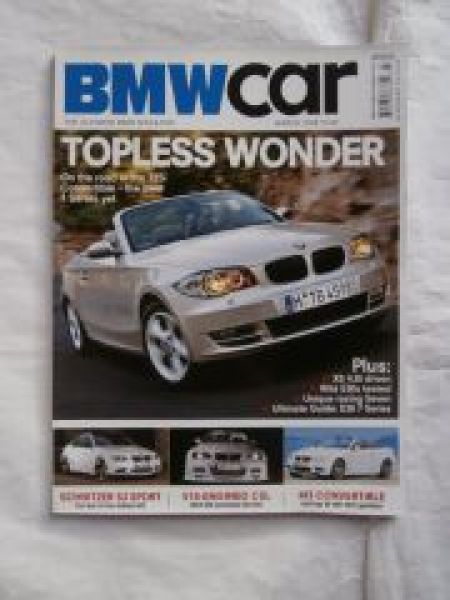 BMW car 3/2008 M3 E93, 125i E88, X5 4.8i E70,7 Series E38 Guide,