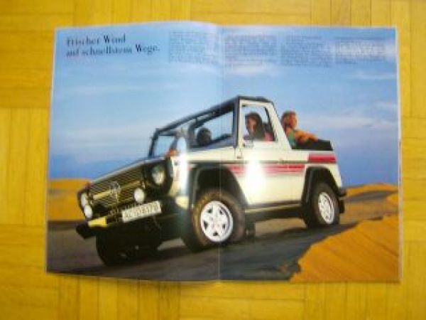 Mercedes Benz 230GE 280GE 250GD 300GD August 1987 Prospekt