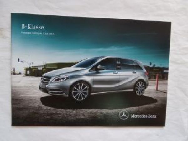 Mercedes Benz B-Klasse BR246 1.Juli 2013 NEU