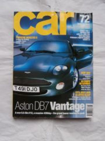 car 8/1999 Porsche Boxster S,Aston DB7 Vantage,Seat Ibiza,