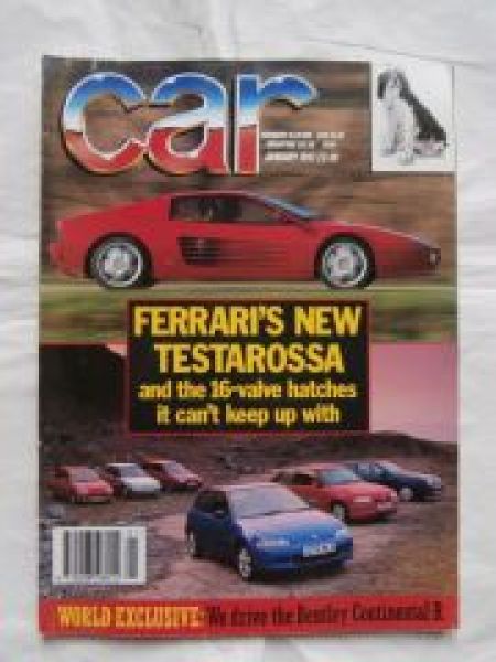 car 1/1992 Ferrari Testarossa, Bentley Continental R,Mazda RX-7
