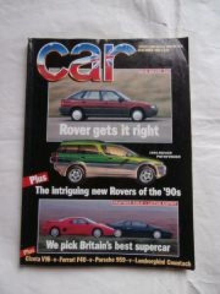 car 11/1989 Rover 200, Panther Solo vs. Lotus Esprit,Cizeta V16