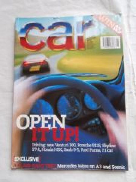 car 8/1997 Venturi 300, Porsche 911S,Skyline GT-R,Honda NSX,Saab