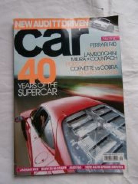 car 8/2006 40 years of the Supercar, Ferrari F40,McLaren F1,