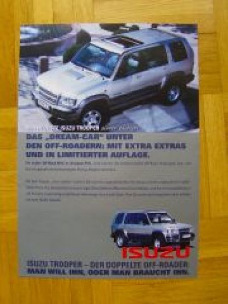 Isuzu Trooper silver edition Sondermodell Prospekt