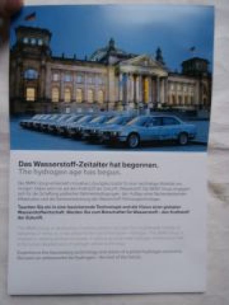 BMW 7er Clean Energy E65 +E38 Prospekt Rarität