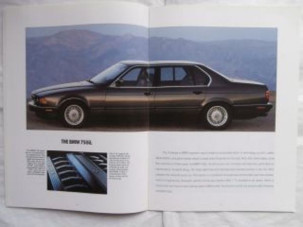 BMW Automobiles 1991/92 325i E36,850i E31,750iL E32,E34,E30