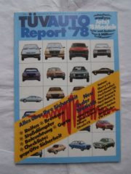 Tüv Auto Report 1978 78 Modelle Datsun,Cherry F II, Escort,Ascon