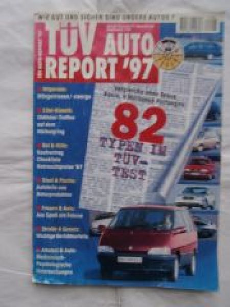 Tüv Auto Report 1997 W140,W126,Tipo,Uno,Civic,Colt,Micra,Porsche