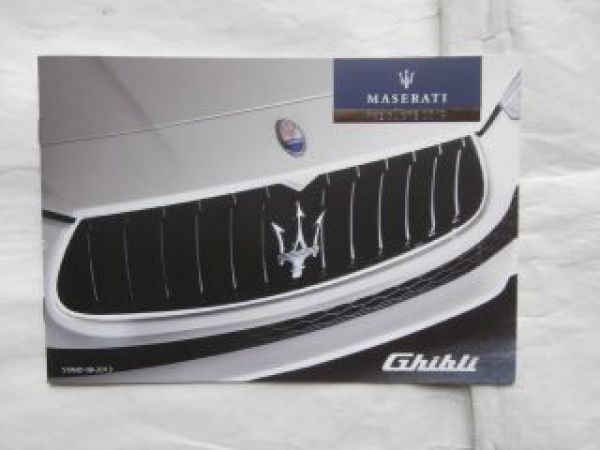 Maserati Ghibli Preisliste August 2013 Rarität