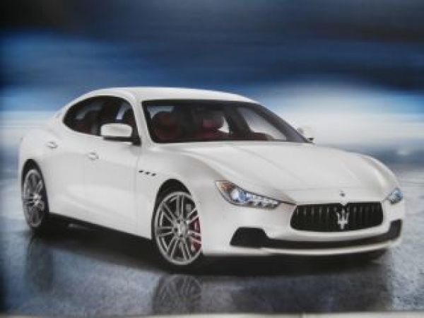 Maserati Ghibli S +Q4 +Diesel Prospekt Brochure 2013 NEU