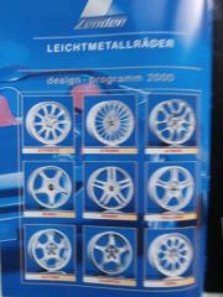 Zender Leichtmetallräder Prospekt NEU