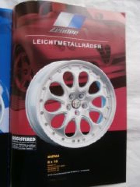 Zender Leichtmetallräder Prospekt NEU