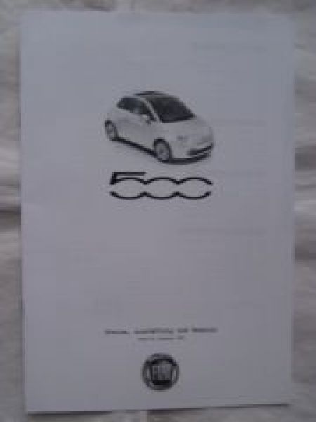 Fiat 500 Preisliste 1.November 2013 NEU