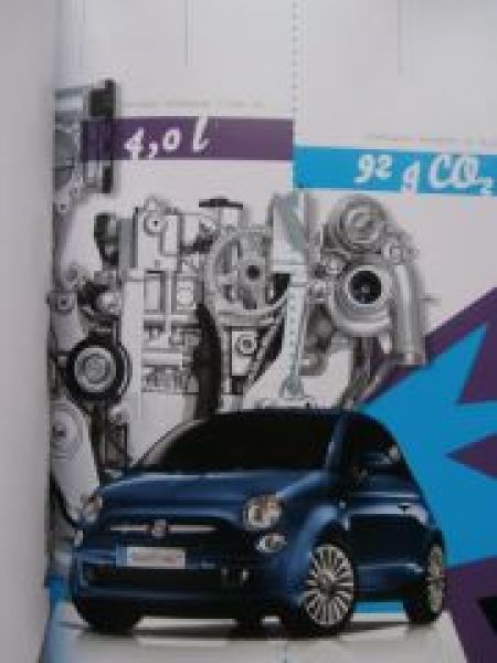 Fiat 500 +500C +500S Prospekt Oktober 2013 NEU