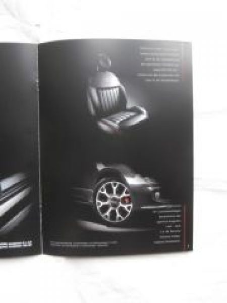 Fiat 500 GQ Sonderprospekt Juli 2013 NEU Rarität