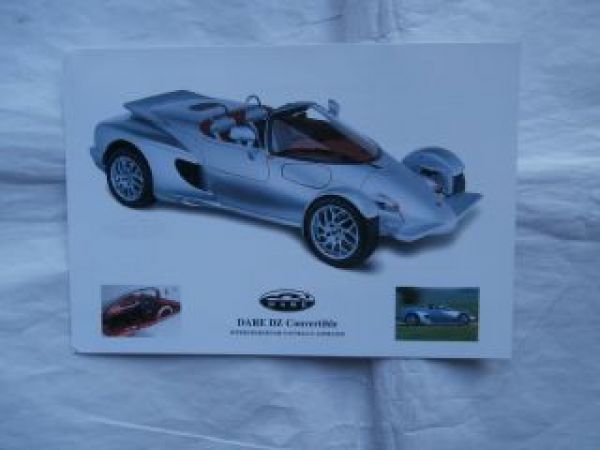 Dare DZ Convertible UK Brochure Prospektblatt NEU Rarität