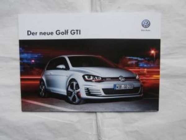VW Golf7 GTI+Performance Oktober 2013 +Preisliste NEU Typ5G