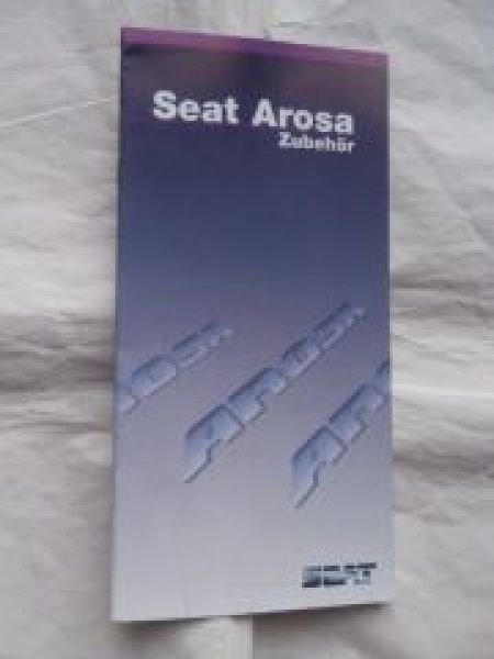 Seat Arosa Zubehör Prospekt Sepember 1998