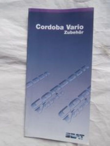 Seat Cordoba Vario Zubehör Prospekt September 1998