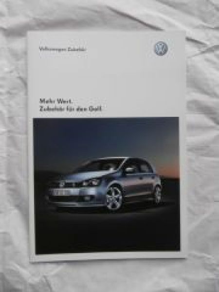 VW Golf VI Zubehör Prospekt November 2008 NEU Rarität