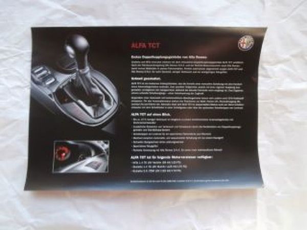 Alfa Romeo TCT Doppelkupplungsgetriebe Prospektblatt NEU
