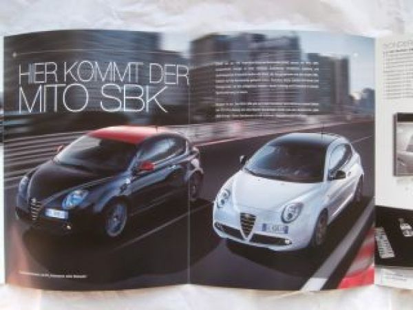 Alfa Romeo MiTo SBK Paket Prospekt Februar 2013 NEU