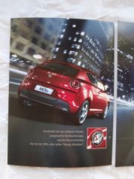 Alfa Romeo MiTo Juli 2013 Prospekt NEU Rarität