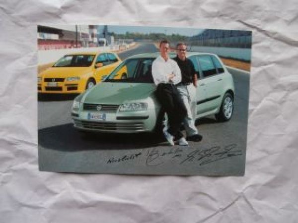Fiat Stilo Autogrammkarte A5 Format