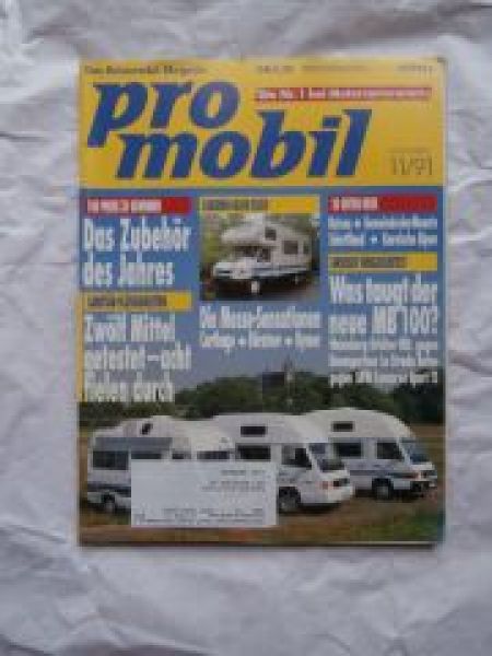 pro mobil 11/1991 Weinsberg Orbiter HDL vs. Baumgartner La Strad