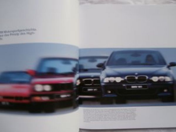 BMW M5 E39 Limousine A3 Format Prospekt September 1998,