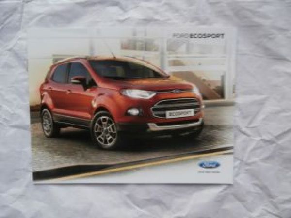 Ford Ecosport August 2013 Prospekt NEU