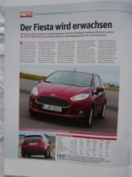 Ford Fiesta Pressespiegel Prospekt NEU