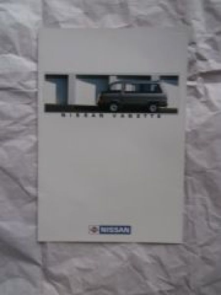 Nissan Vanette C22 Prospekt April 1987 Rarität