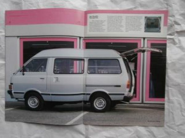Nissan Vanette C22 Prospekt April 1987 Rarität