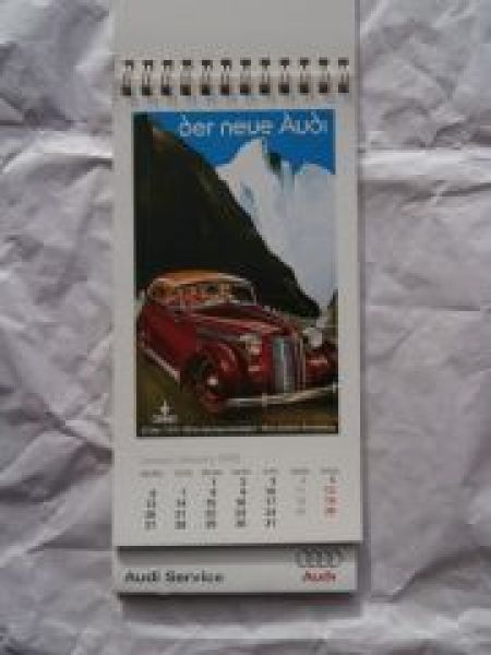 Audi Service Auto Union 8-Zylinder Zwickau Tischkalender 2003