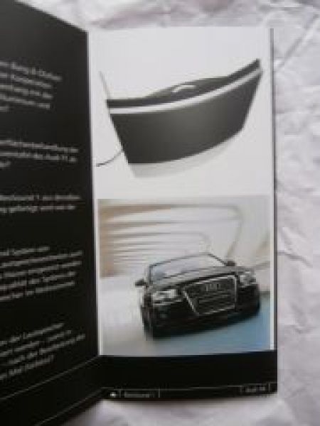 Audi A8 Bang & Olufsen Flyer Intern Prospekt NEU Rarität D3 4E
